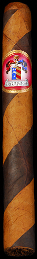 Arganese Double Wrap Barber Pole Cigar