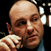 Tony Soprano smoking a cigar